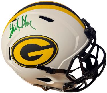 Sterling Sharpe signed Green Bay Packers Riddell NFL Full Size Lunar Eclipse Speed Rep Helmet- Beckett Witnessed