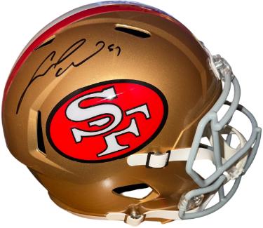 Fred Warner signed San Francisco 49ers Riddell NFL FS Speed Rep Helmet #54- Beckett (4X Pro Bowl)