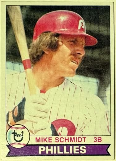 Mike Schmidt 1979 Topps Baseball Card #610 EX (Philadelphia Phillies/HOF)