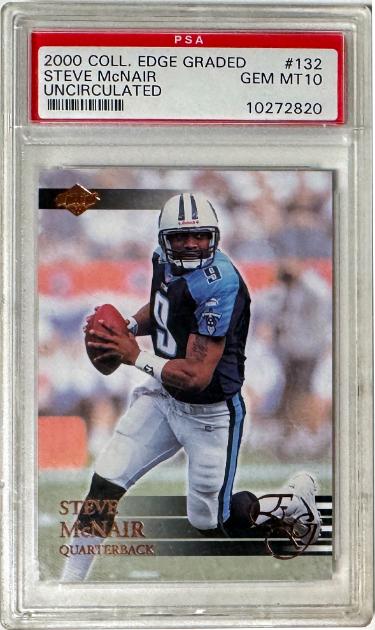 Steve McNair 2000 Collector's Edge Uncirculated #132 /5000- PSA Graded 10 Gem Mint (Tennessee Titans)