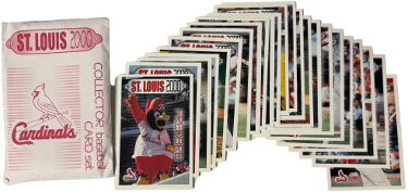 2000 St. Louis Cardinals Kansas City Life 21 Collector Card Set (La Russa/McGwire/Renteria/Benes/Ankiel/Davis)