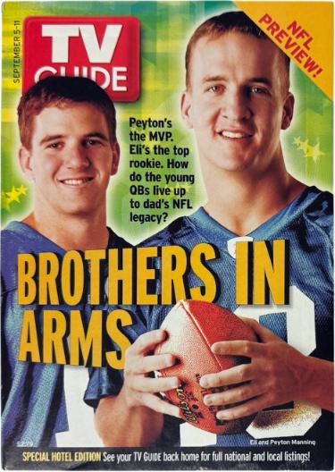 TV Guide Full Magazine September 5-11,2004 Brothers in Arms/Peyton & Eli Manning