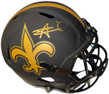 Alvin Kamara signed New Orleans Saints NFL Riddell FS Eclipse Rep Helmet- Beckett Witnessed