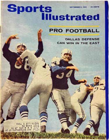 Sports Illustrated Full Magazine 9/9/1963 Dallas Cowboys Defense NFL Football