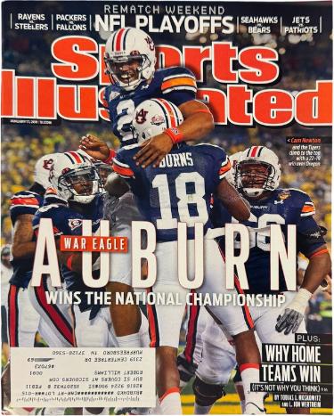 Sports Illustrated Full Magazine 1/17/2011- Auburn Tigers National Champs- Cam Newton