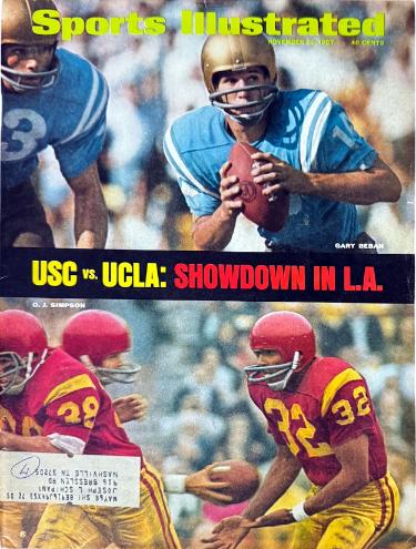 Sports Illustrated Full Magazine 11/20/1967- OJ Simpson/Gary Beban- Heisman (USC/UCLA)