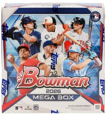 2026 Bowman MLB Baseball Mega Box- 6PK/7CPP/42CPB - NEW/FACTORY SEALED