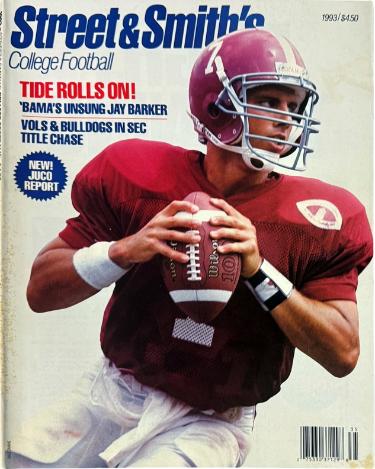 1993 Street & Smith's College Football Full Magazine/Jay Barker/Alabama Crimson Tide
