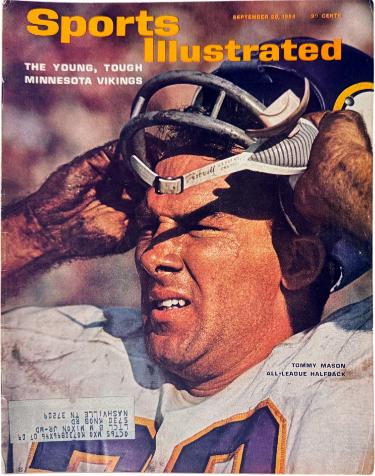 Sports Illustrated Full Magazine 9/28/1964- Tommy Mason/Minnesota Vikings Label