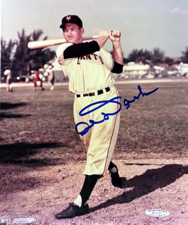 Alvin Dark signed New York Giants MLB 8x10 Photo imperfect - Sports World Collectibles COA