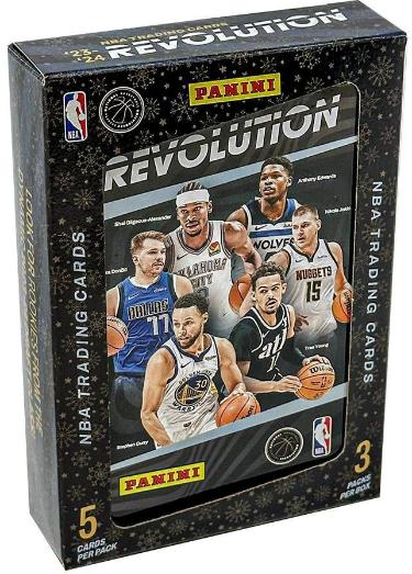 2023-24 Panini NBA Revolutions Basketball Trading Card Tin - 3 Packs/New/Sealed