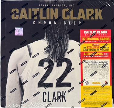 2025 Panini Caitlin Clark Chronicled Trading Card Collection-8PK/4CPP/32CPB- New/Factory Sealed