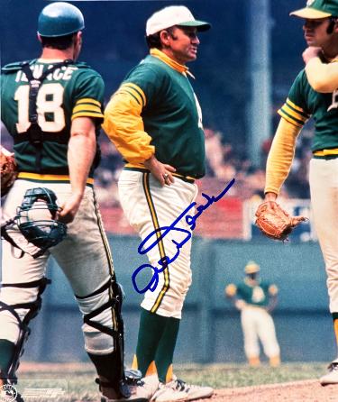 Alvin Dark signed Oakland A's MLB 8x10 Photo imperfect- Stacks of Plaques COA