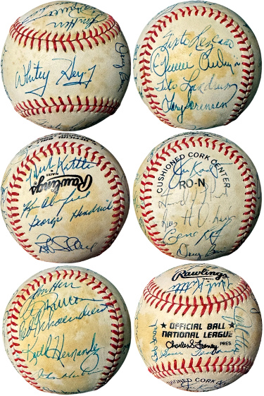 1981 St. Louis Cardinals Team Signed Ofc RONL Baseball 22 Sigs -COA Herzog/Schoendienst/Hernandez/Forsch/Herr