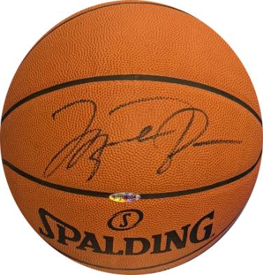 Michael Jordan signed Spalding Official Leather NBA Game Basketball- Goat Authentics Full Letter of Authenticity/Upper Deck Holo