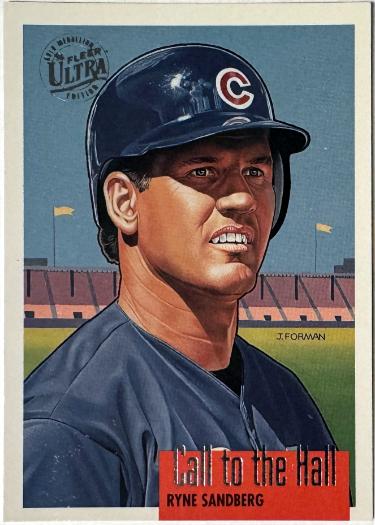 Ryne Sandberg 1996 Fleer Ultra Call to the Hall Gold Medallion Card #8 (Chicago Cubs/HOF)