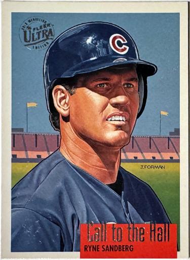 Ryne Sandberg 1996 Fleer Ultra Call to the Hall Gold Medallion Card #8 (Chicago Cubs/HOF)