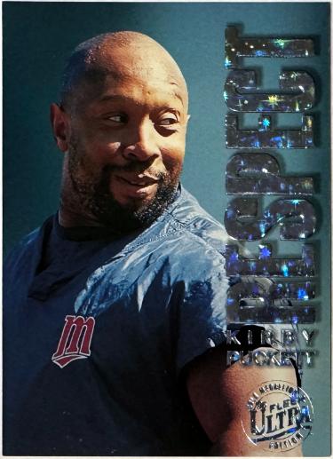 Kirby Puckett 1996 Fleer Ultra Respect Gold Medallion Card #6 (Minnesota Twins/HOF)