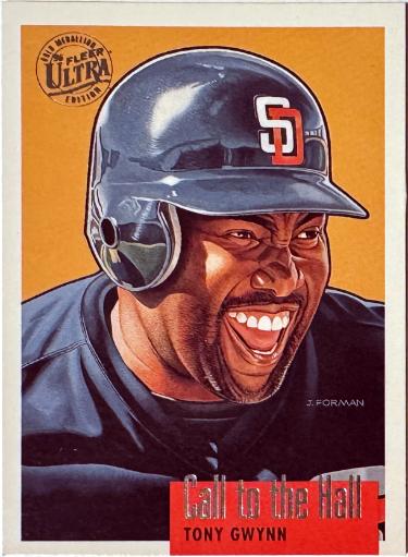 Tony Gwynn 1996 Fleer Ultra Call to the Hall Gold Medallion Card #3 (San Diego Padres/HOF)