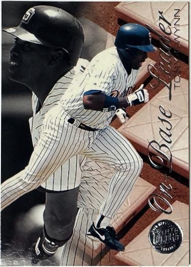 Tony Gwynn 1996 Fleer Ultra On-Base Leaders Gold Medallion Card #3 (San Diego Padres/HOF)