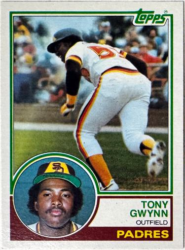 Tony Gwynn 1983 Topps Rookie Card (RC) #482 (San Diego Padres/HOF)