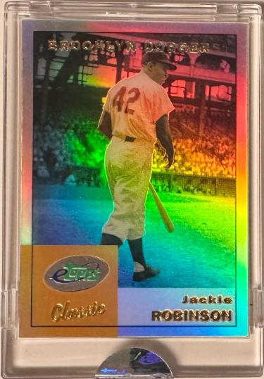2002 eTopps Classic Jackie Robinson Refractor #ETC16 MLB Card Factory Sealed - Brooklyn Dodgers/HOF