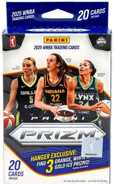 2025 Panini Prizm WNBA Basketball Hanger Box- 20 Cards- New/Factory Sealed