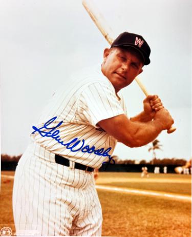 Gene Woodling signed Washington Senators MLB Licensed 8x10 Photo imperfect- COA