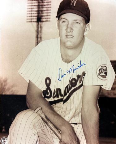 Don Mincher signed Washington Senators MLB 8x10 Photo imperfect- COA/Ticket