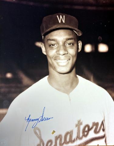 Lenny Green signed Washington Senators MLB 8x10 Photo imperfect- COA/Ticket
