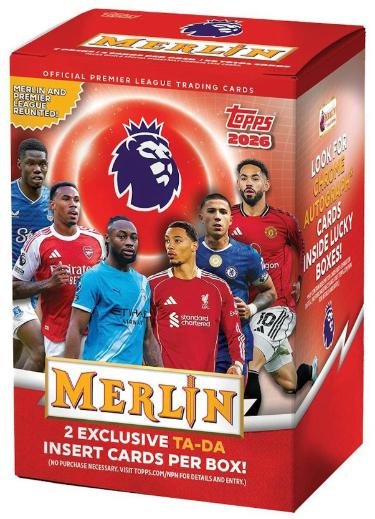 2025-26 Topps Merlin English Premier League EPL Soccer Blaster Box-7PK/4CPP- NEW