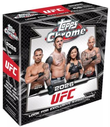 2026 Topps Chrome UFC Fighting Mega Box- 6PK/8CPP/48CPB - New/Factory Sealed