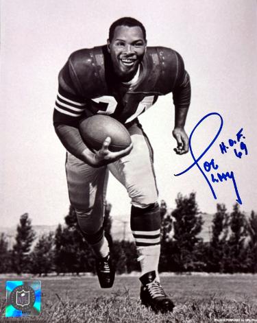 Joe Perry signed San Francisco 49ers NFL 8x10 Photo HOF 69 imperfect- COA/Ticket