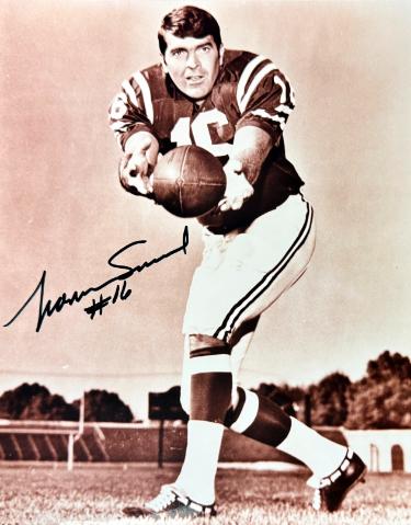 Norm Snead signed Philadelphia Eagles Vintage 8x10 Photo Imperfect- COA/Ticket