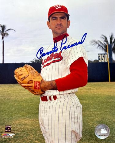 Camilo Pascual signed Washington Senators MLB Licensed 8x10 Photo imperfect- COA