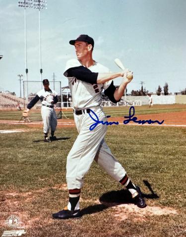 Jim Lemon signed Washington Senators MLB Licensed 8x10 Photo imperfect- COA