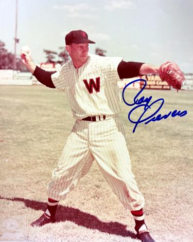 Roy Sievers signed Washington Senators MLB 8x10 Photo minor dings- COA ('49 ROY)