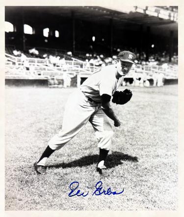 Eli Grba signed New York Yankees 8x10 Photo imperfect- COA