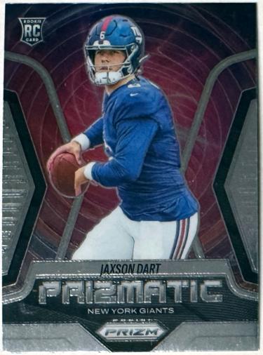 Jaxson Dart 2025 Panini Prizm Prizmatic Rookie Card (RC) #6 (New York Giants)