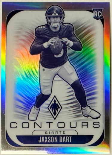 Jaxson Dart 2025 Panini Phoenix Contours Rookie Card (RC) #24 (New York Giants)