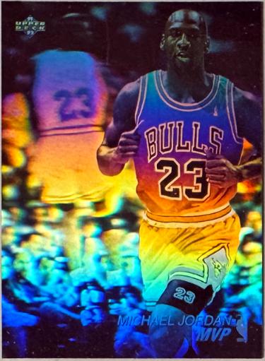 Michael Jordan 1991-1992 Upper Deck Holo MVP Card #AW4 (Chicago Bulls/HOF/GOAT)