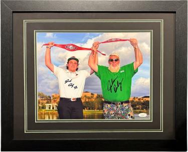 John Daly & John Daly Jr dual signed 2021 PNC Championship Victory 11x14 Photo Custom Framing - JSA
