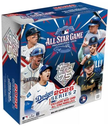 2026 Topps Series 2 MLB All-Star Game Mega Box-14PK/14CPP/196CPB - New/Factory Sealed