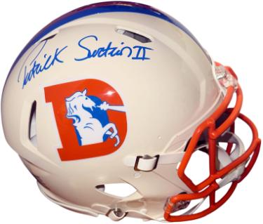 Patrick Surtain II signed Denver Broncos Riddell NFL Speed Authentic Retro Throwback Helmet- Beckett Witnessed