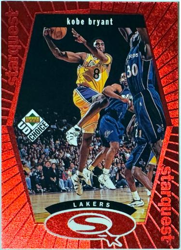 Kobe Bryant 1998-99 Upper Deck Choice Starquest Red Card #SQ13 (Los Angeles Lakers/HOF)