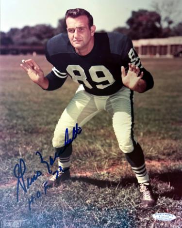 Gino Marchetti signed Baltimore Colts NFL Licensed 8x10 Photo w/ HOF 72 imperfect- COA