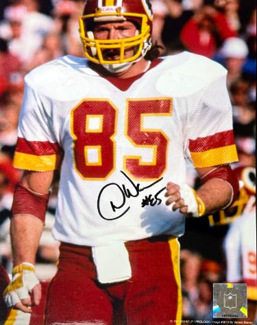 Don Warren signed Washington NFL Licensed 8x10 Photo imperfect #85 -COA (3X SB Champ/HOGS)