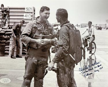 Charles E. McGee signed 8x10 Photo- JSA #SS17734- Tan Son Nhut Air Base Vietnam May 1968/Tuskegee Airmen/Red Tails/WWII/Korea