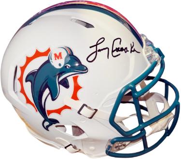 Larry Csonka signed Miami Dolphins Riddell NFL Full Size Speed Authentic Helmet- Beckett Witnessed Hologram