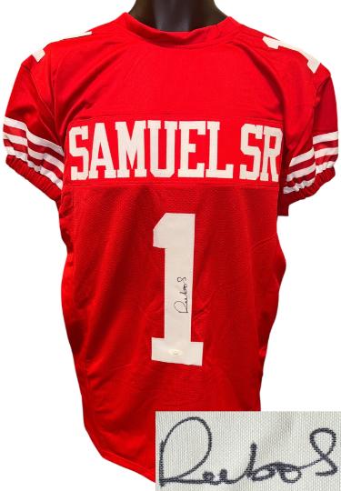 Deebo Samuel Sr signed San Francisco Red Custom Stitched Pro Style Football Jersey XL- JSA